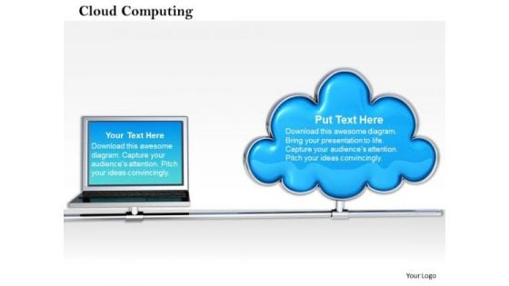 Stock Photo Conceptual Image Of Cloud Computing Pwerpoint Slide