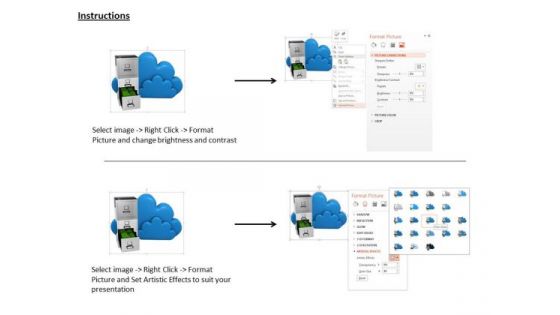 Stock Photo Conceptual Image Of Cloud Storage PowerPoint Slide