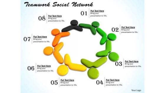 Stock Photo Conceptual Image Of Social Network Pwerpoint Slide