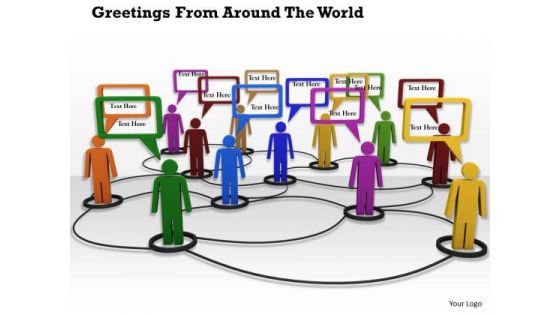 Stock Photo Conceptual Image Of Social Networking PowerPoint Slide