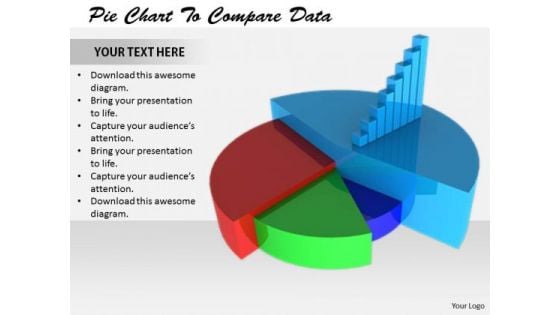 Stock Photo Corporate Business Strategy Pie Chart To Compare Data Best
