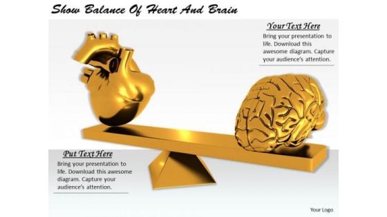 Stock Photo Creative Marketing Concepts Show Balance Of Heart And Brain Business Clipart Images