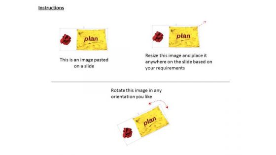 Stock Photo Crumpled Paper With Plan Word PowerPoint Slide