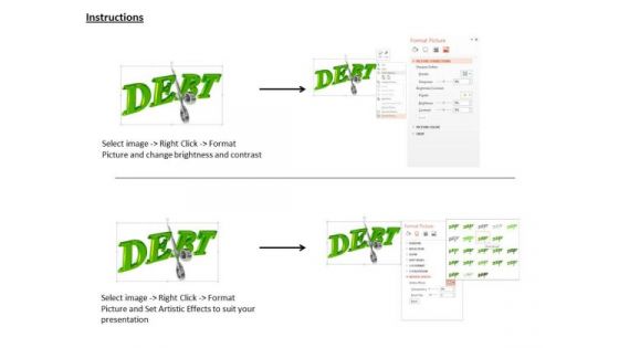 Stock Photo Debt Cutting Concept Scissors PowerPoint Slide