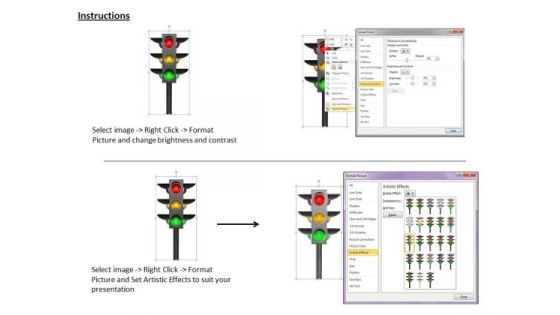 Stock Photo Develop Business Strategy Always Watch Traffic Lights Stock Photos