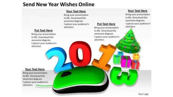 Stock Photo Develop Business Strategy Send New Year Wishes Online Clipart