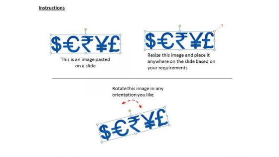 Stock Photo Different Currency Symbols PowerPoint Slide