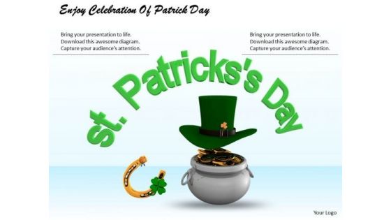 Stock Photo Enjoy Celebration Of Patrick Day PowerPoint Template