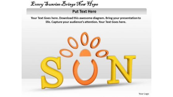 Stock Photo Every Sunrise Brings New Hope PowerPoint Template