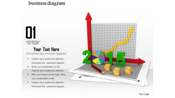 Stock Photo Financial Report For Upcoming Year 2015 PowerPoint Slide