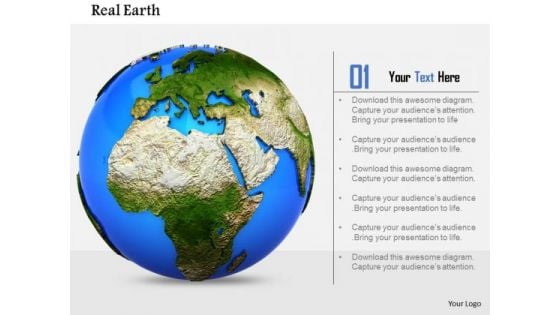 Stock Photo Geography Earth Globe Icon PowerPoint Slide