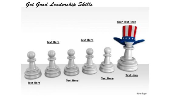 Stock Photo Get Good Leadership Skills PowerPoint Template