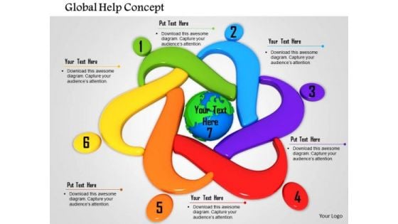 Stock Photo Global Help Concept PowerPoint Slide Stock Photo Global Help Concept PowerPoint Slide
