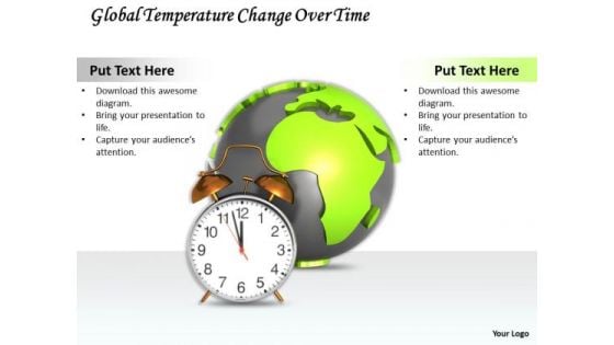 Stock Photo Global Temperature Change Over Time Ppt Template