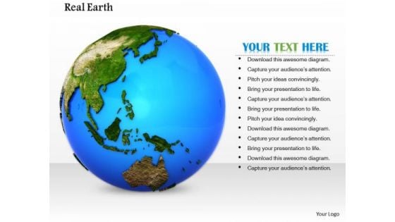 Stock Photo Globe Earth Geographic Illustration PowerPoint Slide