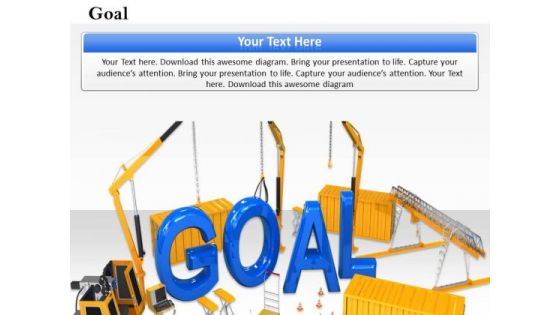 Stock Photo Goal Word On Construction Site PowerPoint Slide Stock Photo Goal Word On Construction Site PowerPoint Slide