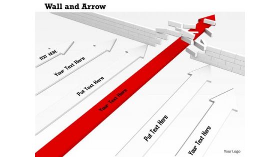 Stock Photo Graphics Of Arrow Crossing The Hurdle PowerPoint Slide Stock Photo Graphics Of Arrow Crossing The Hurdle PowerPoint Slide