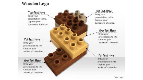 Stock Photo Graphics Of Brown Lego Blocks PowerPoint Slide