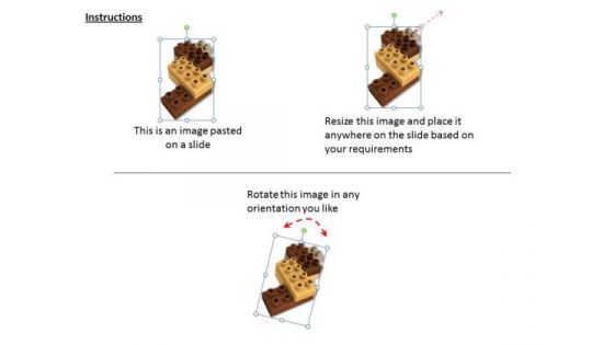 Stock Photo Graphics Of Brown Lego Blocks PowerPoint Slide