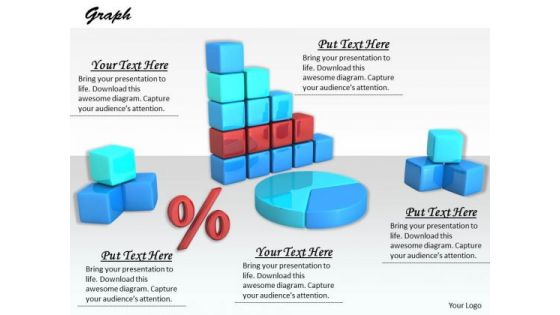 Stock Photo Graphics Of Business Reports And Charts PowerPoint Slide