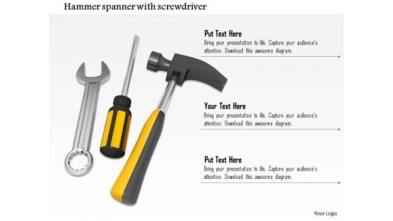 Stock Photo Graphics Of Tools For Repair PowerPoint Slide