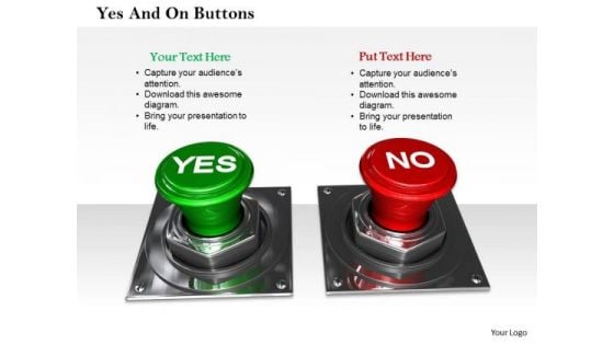 Stock Photo Green Yes And Red No Buttons PowerPoint Slide