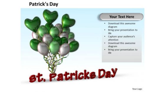 Stock Photo Heart Shape Balloons PowerPoint Slide Stock Photo Heart Shape Balloons PowerPoint Slide
