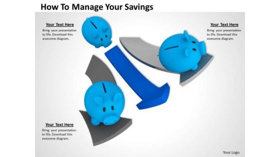 Stock Photo How To Manage Your Savings PowerPoint Template