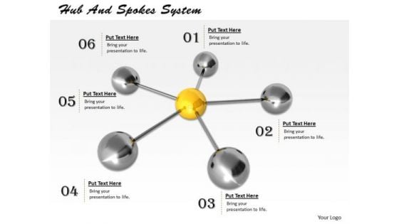 Stock Photo Hub And Spokes System PowerPoint Template