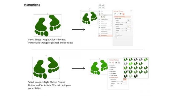 Stock Photo Icons Of Eco Friendly Environment PowerPoint Slide