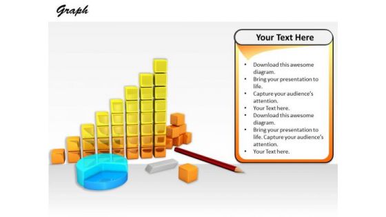 Stock Photo Illustration Of Business Reports And Diagrams PowerPoint Slide