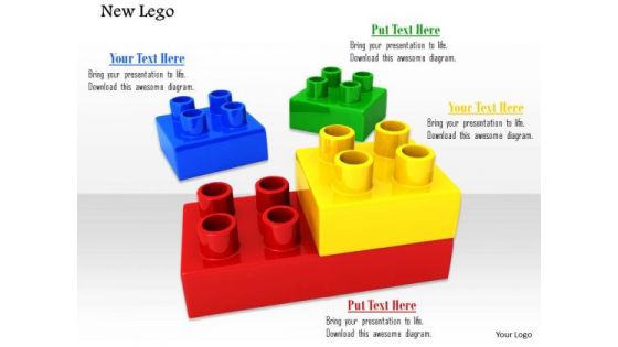 Stock Photo Illustration Of Colorful Lego Blocks PowerPoint Slide