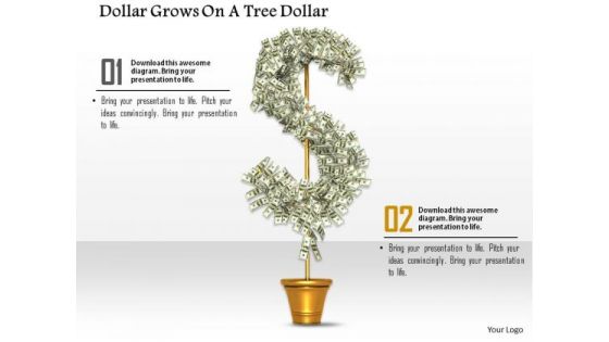 Stock Photo Illustration Of Dollar Plant PowerPoint Slide