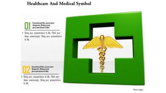 Stock Photo Illustration Of Healthcare And Medical Symbol PowerPoint Slide