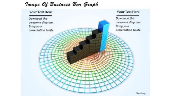 Stock Photo Image Of Business Bar Graph PowerPoint Template