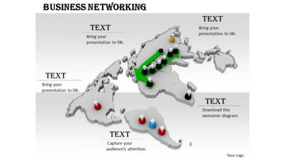 Stock Photo Image Of Global Business Network PowerPoint Slide