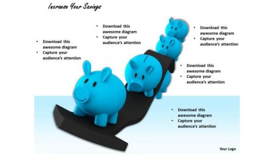 Stock Photo Incraese Your Savings PowerPoint Template