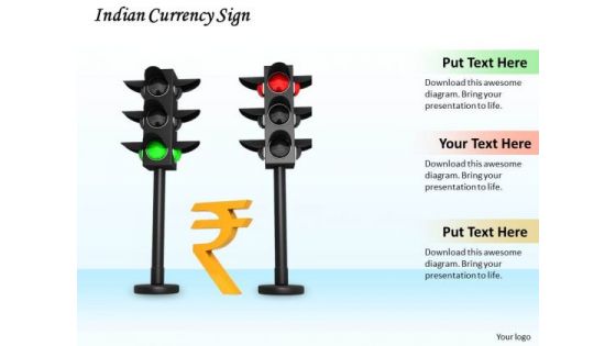 Stock Photo Indian Currency Sign PowerPoint Template