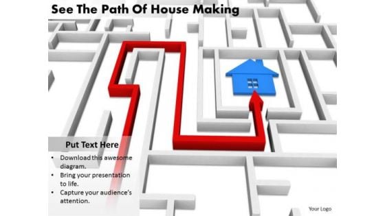 Stock Photo Innovative Marketing Concepts See The Path Of House Making Business Clipart