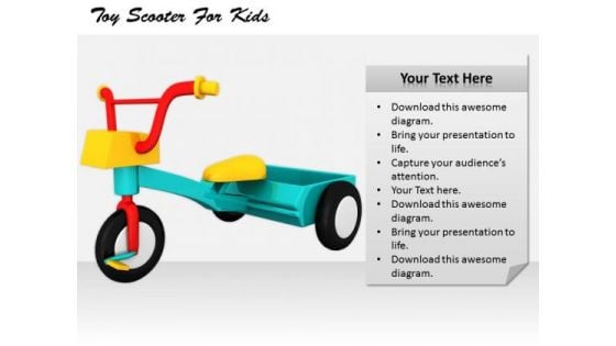Stock Photo Innovative Marketing Concepts Toy Scooter For Kids Business Success Images