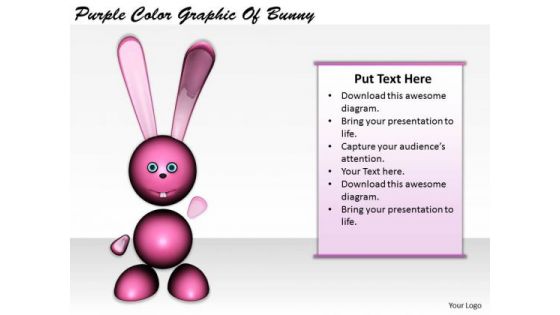 Stock Photo International Marketing Concepts Purple Color Graphic Of Bunny Best Stock Photos