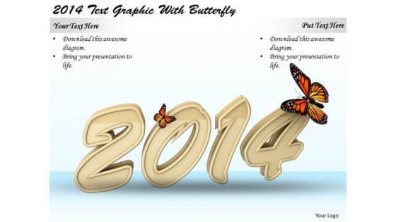 Stock Photo Internet Business Strategy 2014 Text Graphic With Butterfly Images And Graphics