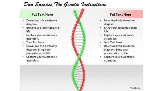 Stock Photo Internet Business Strategy Dna Encodes The Genetic Instructions Image