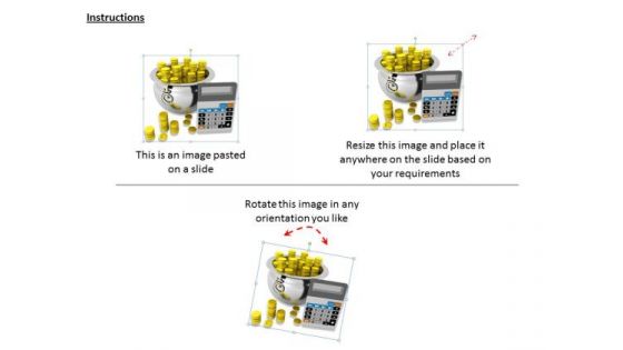 Stock Photo It Business Strategy Money Pot With Calculator Icons Images