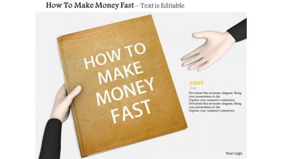 Stock Photo Learn How To Make Money Fast PowerPoint Slide