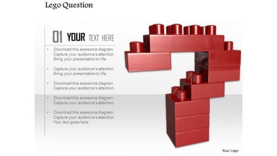 Stock Photo Lego Design Of Question Mark PowerPoint Slide