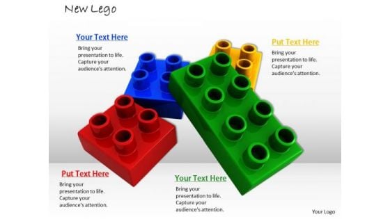 Stock Photo Legos Separated PowerPoint Slide