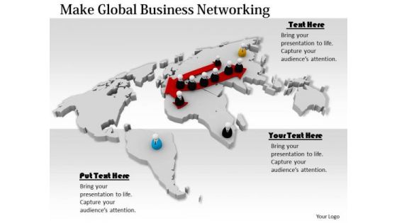 Stock Photo Make Global Business Networking PowerPoint Template