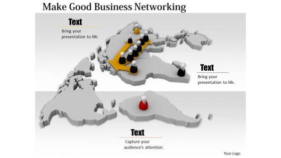 Stock Photo Make Good Business Networking PowerPoint Template