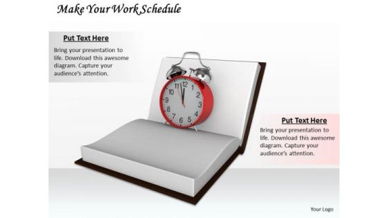 Stock Photo Make Your Work Schedule Ppt Template